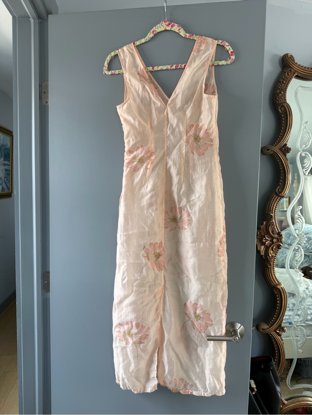 Sheer Floral Slip Dress